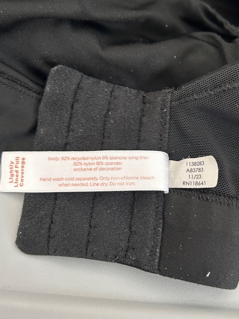 Cacique Black lightly lined full coverage bra - Picture 3 of 4